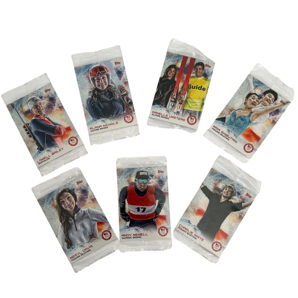 Topps 2014 US Olympic Team Trading Card Packs Winter Games 7 Packs 2014 Mixed